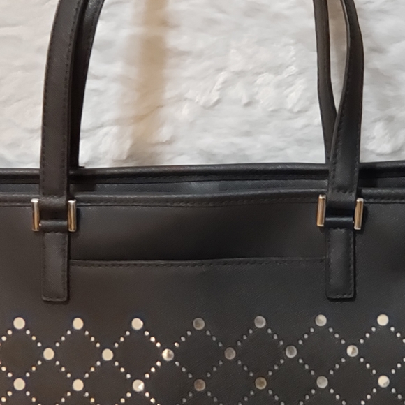 Michael Kors Saffiano Leather Violet Carry All - Picture 8 of 12